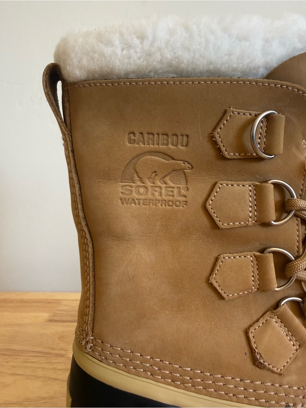 Sorel Caribou Waterproof Winter Snow Boots Camel Tan Women’s Size 7 - Picture 5 of 10